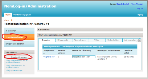Screenshot af administrationsinterface